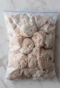 Ice cream formed in a bag after shaking