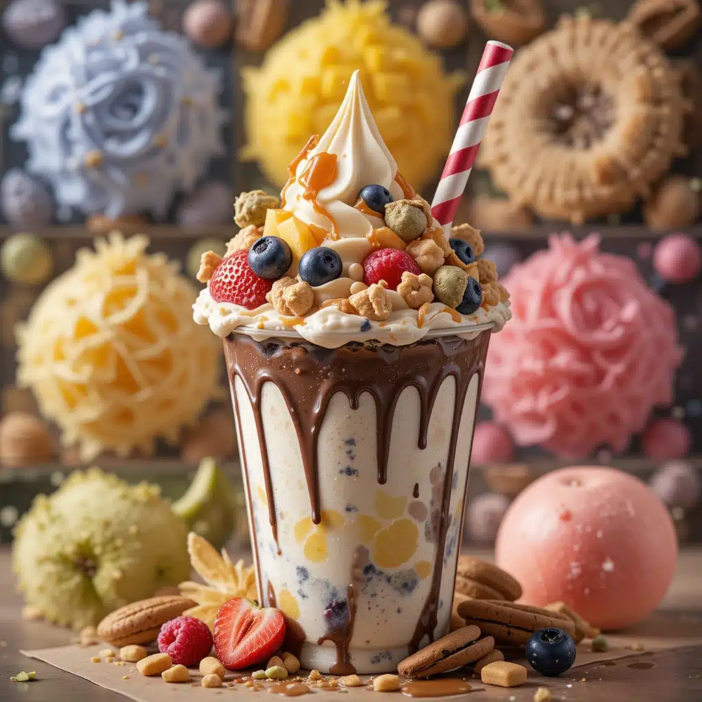 soft serve ice cream flavors with fruit and toppings