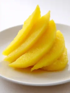 blending peaches for ice cream