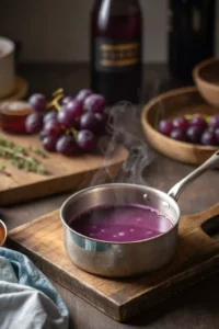 reducing grape juice for ice cream