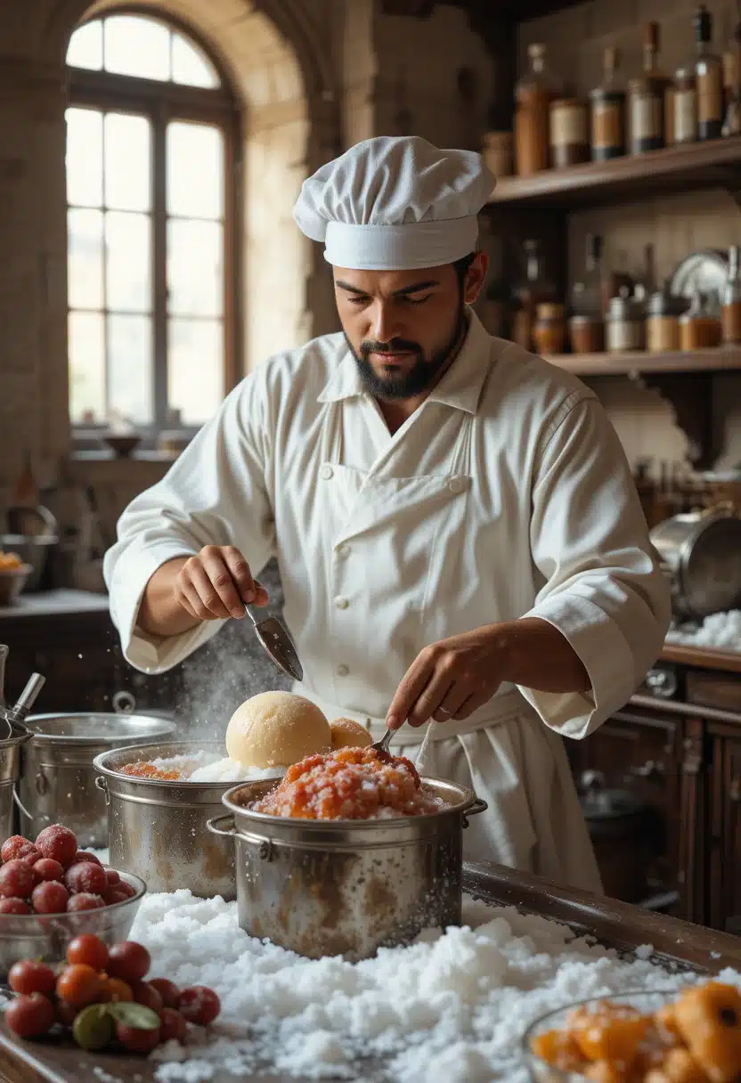 Italian gelato origins visual