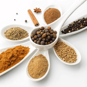 7 Spice Blend Recipe: Bold Flavor in 5 Mins Authentic & Easy 8 Lebanese 7 spice blend displayed in small bowls on rustic table