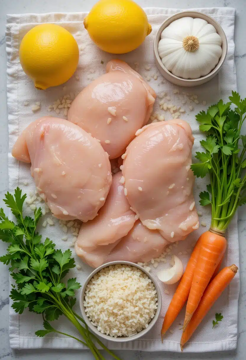 Turkish chicken soup ingredients