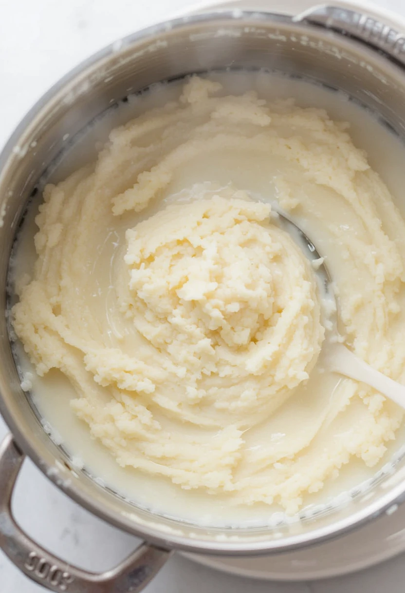 Cooking taro ice cream base