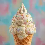 cake batter ice cream cone