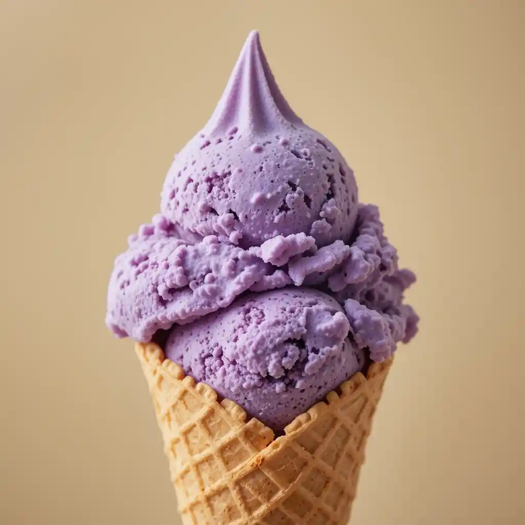 Taro ice cream recipe card