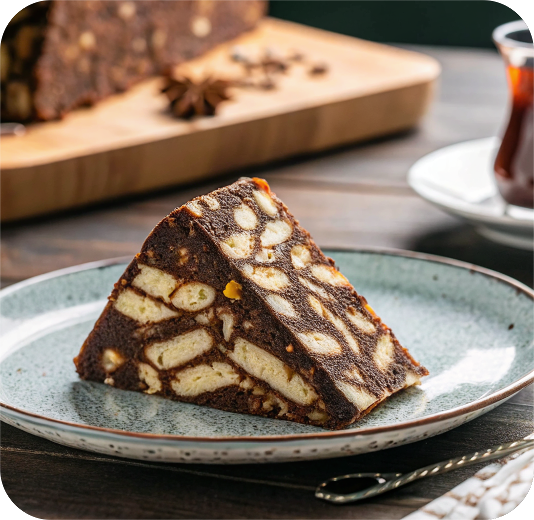 Mosaic cake piece from Türkiye