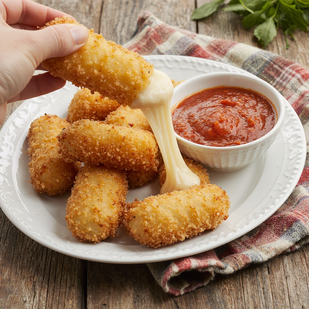 cheese sticks and marinara sauce