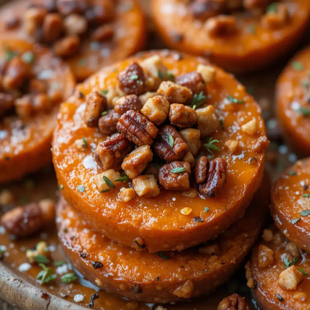Maple Roasted Sweet Potatoes with Pecans
