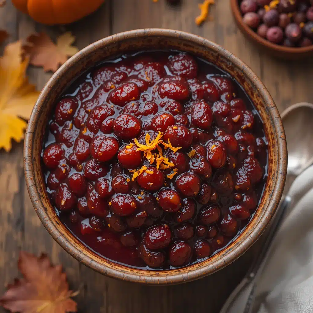 Roasted Cranberry Sauce with Orange
