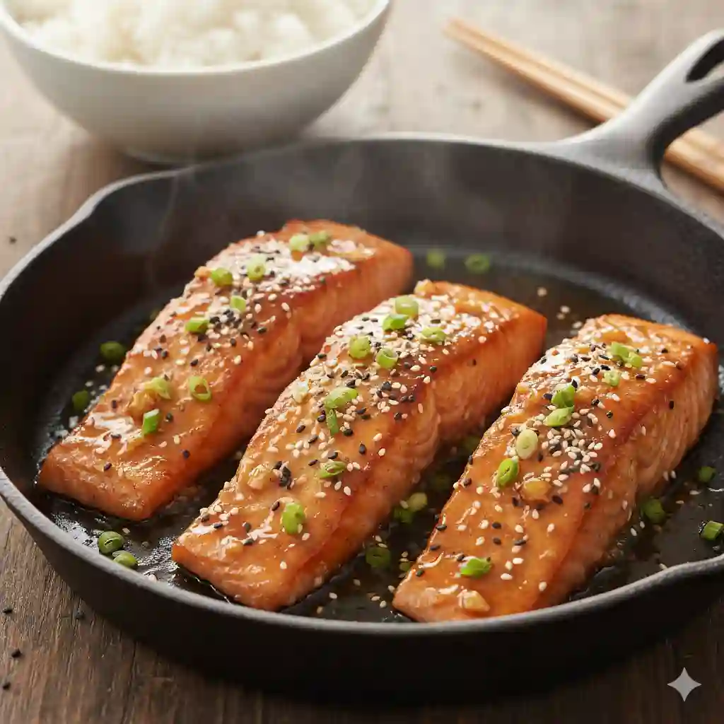 Honey Garlic Glazed Salmon