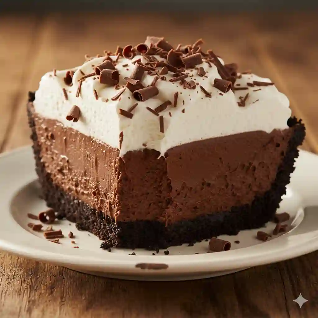 Mississippi Mud Pie with a Creamy Chocolate Filling: Rich, Decadent & Truly Irresistible