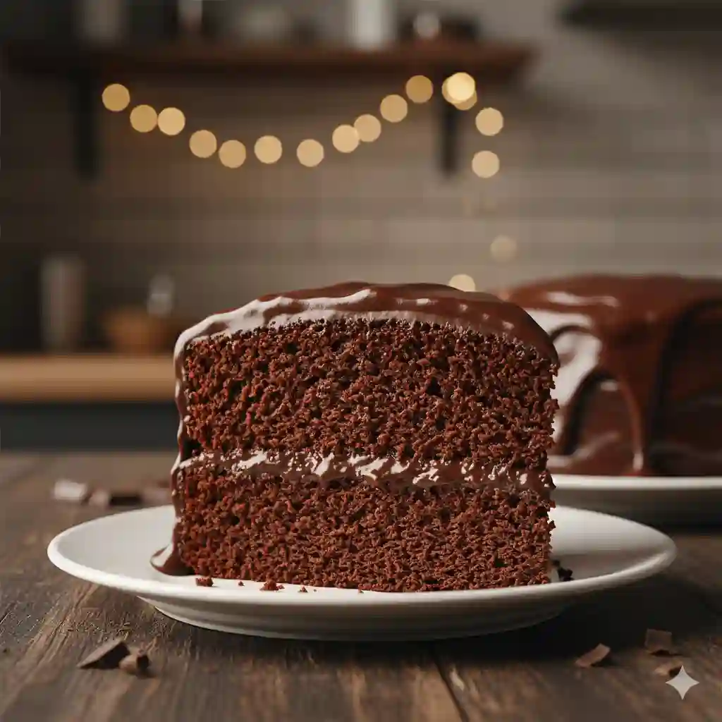 Moist chocolate mayonnaise cake