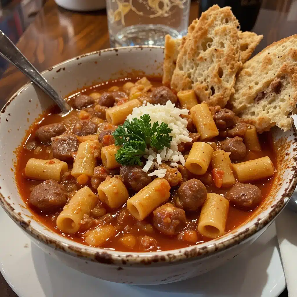 Olive Garden Pasta e Fagioli: rich, hearty, and full of flavor