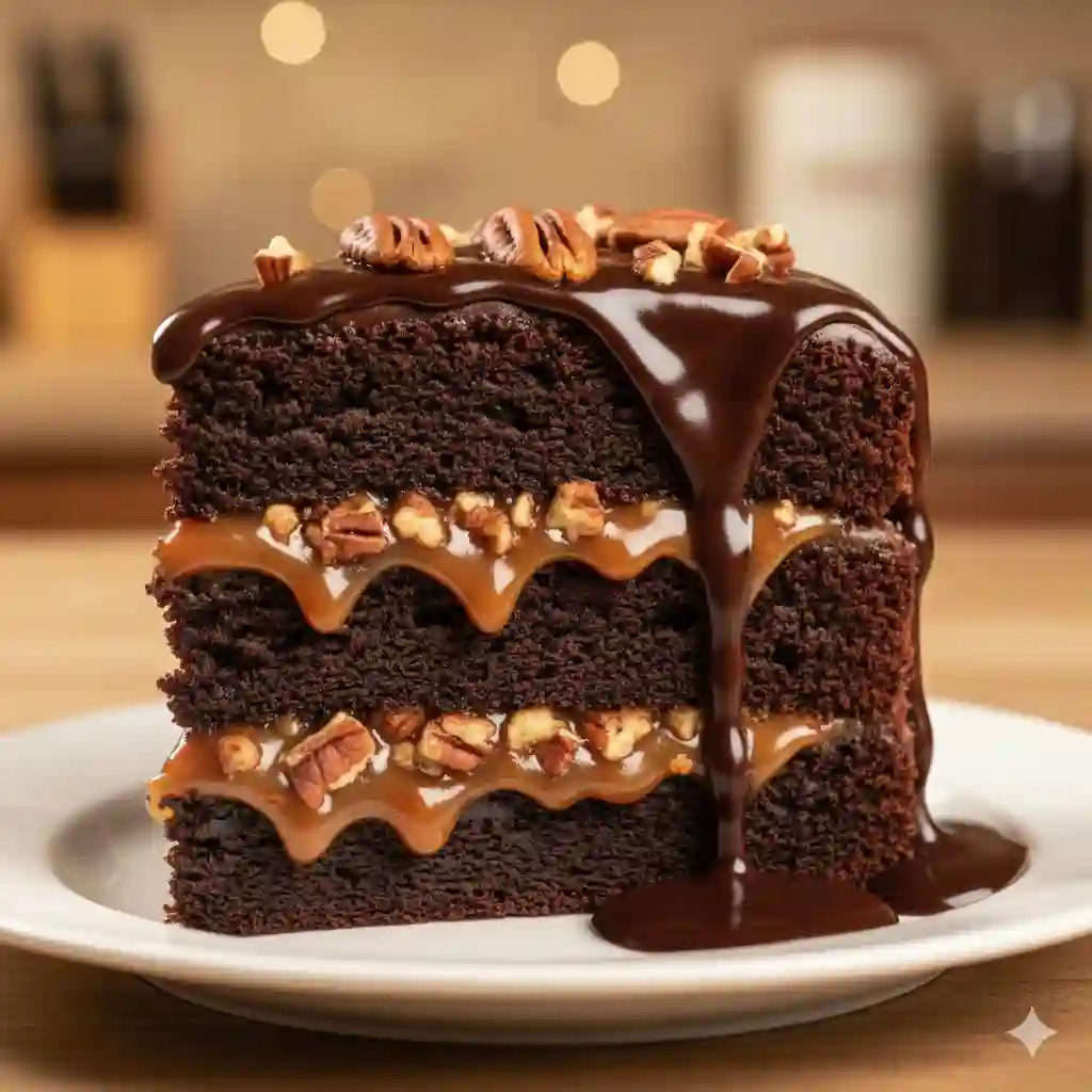 chocolate turtle cake