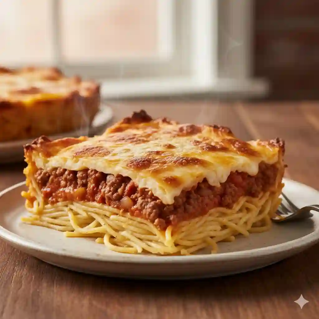 spaghetti pie