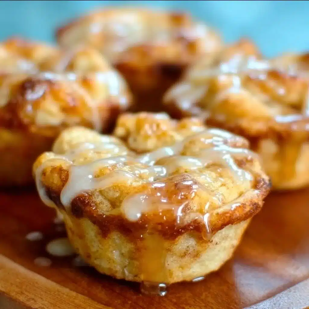 Delicious apple pie cups topped with whipped cream and cinnamon.