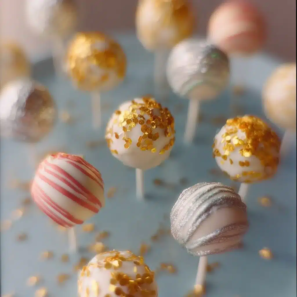 Delicious cake balls displayed on a platter for a sweet treat.