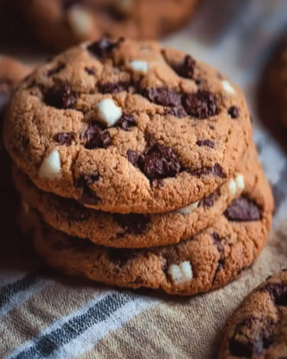 Freshly baked cookies on a cooling rack