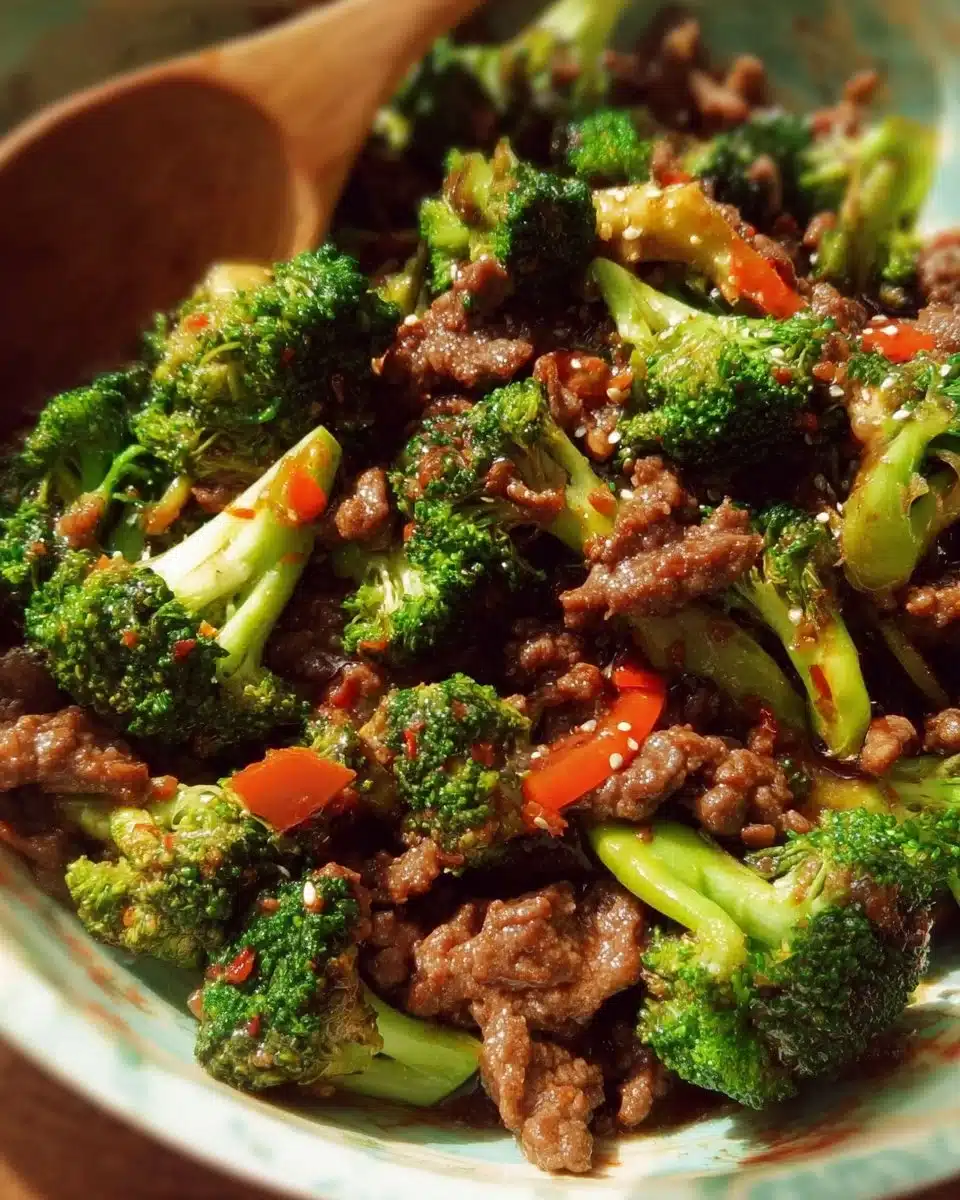 Ground Beef and Broccoli Stir Fry