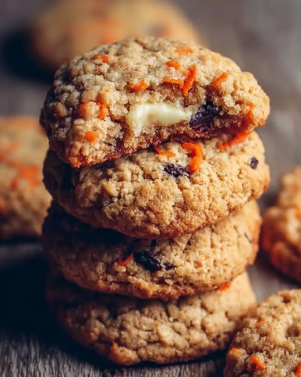 Healthy oat cookies with oats and natural ingredients on a wooden table.