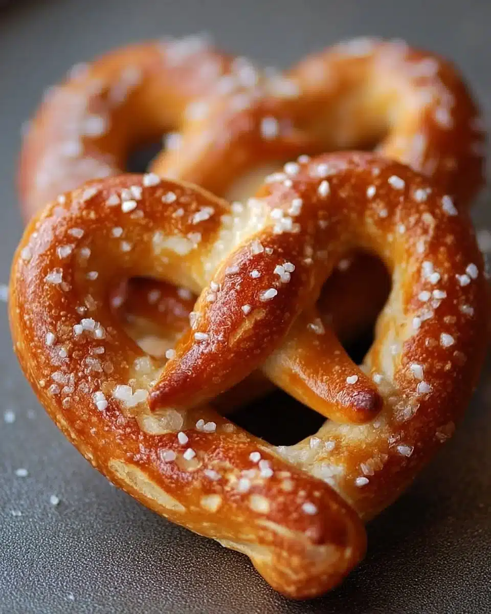 Delicious heart-shaped pretzels perfect for Valentine's Day treats