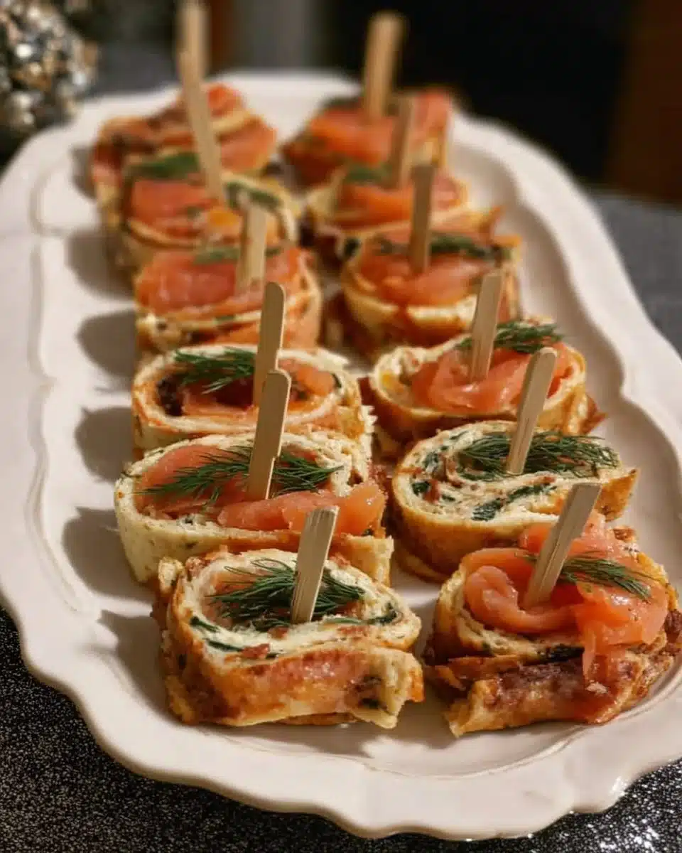 Assorted New Year's Eve appetizers including finger foods and dips.