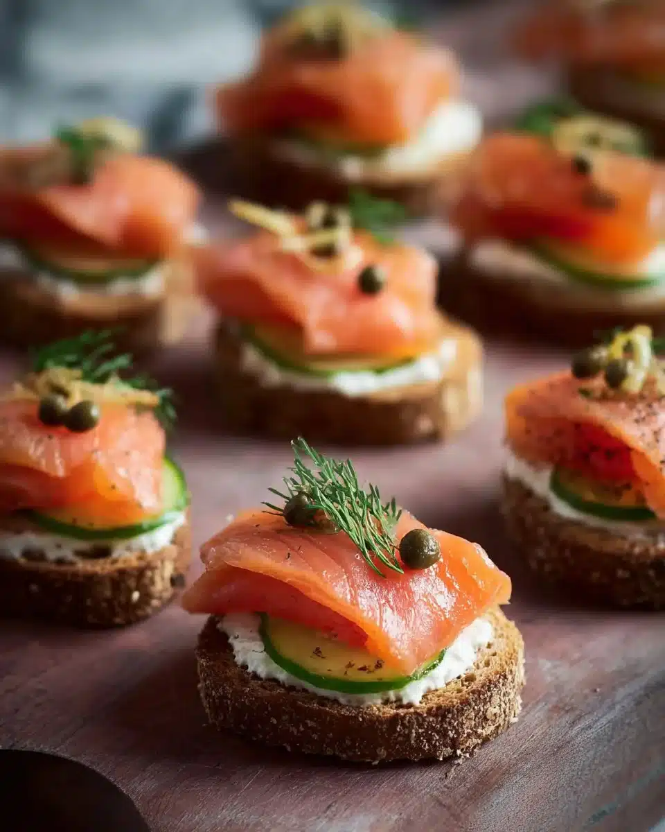 Smoked Salmon Canapés