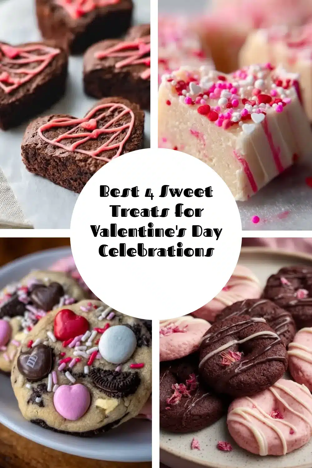 Delicious assortment of sweet treats for Valentine's Day celebrations.