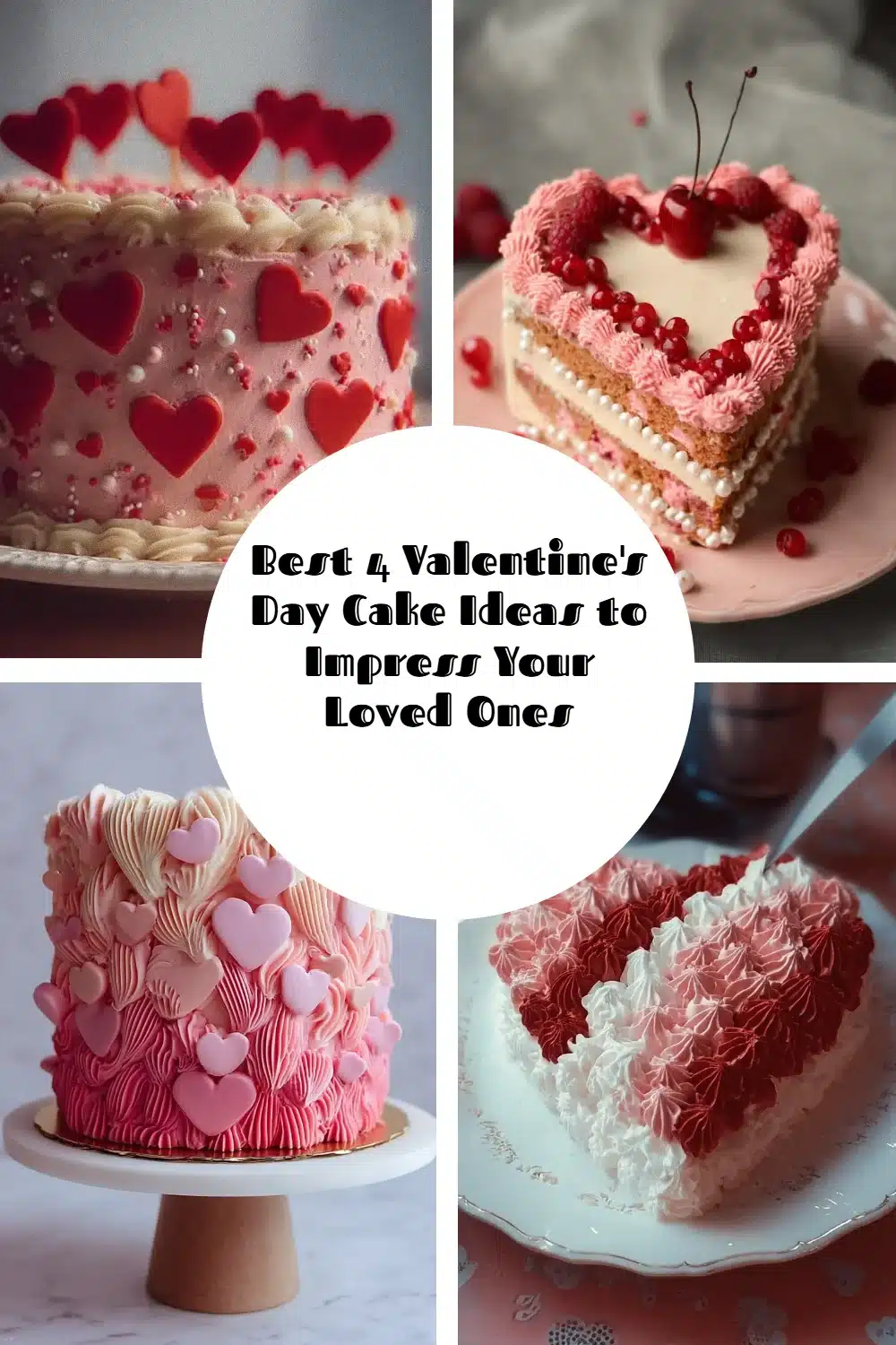 Four creative Valentine's Day cake ideas for impressing loved ones.