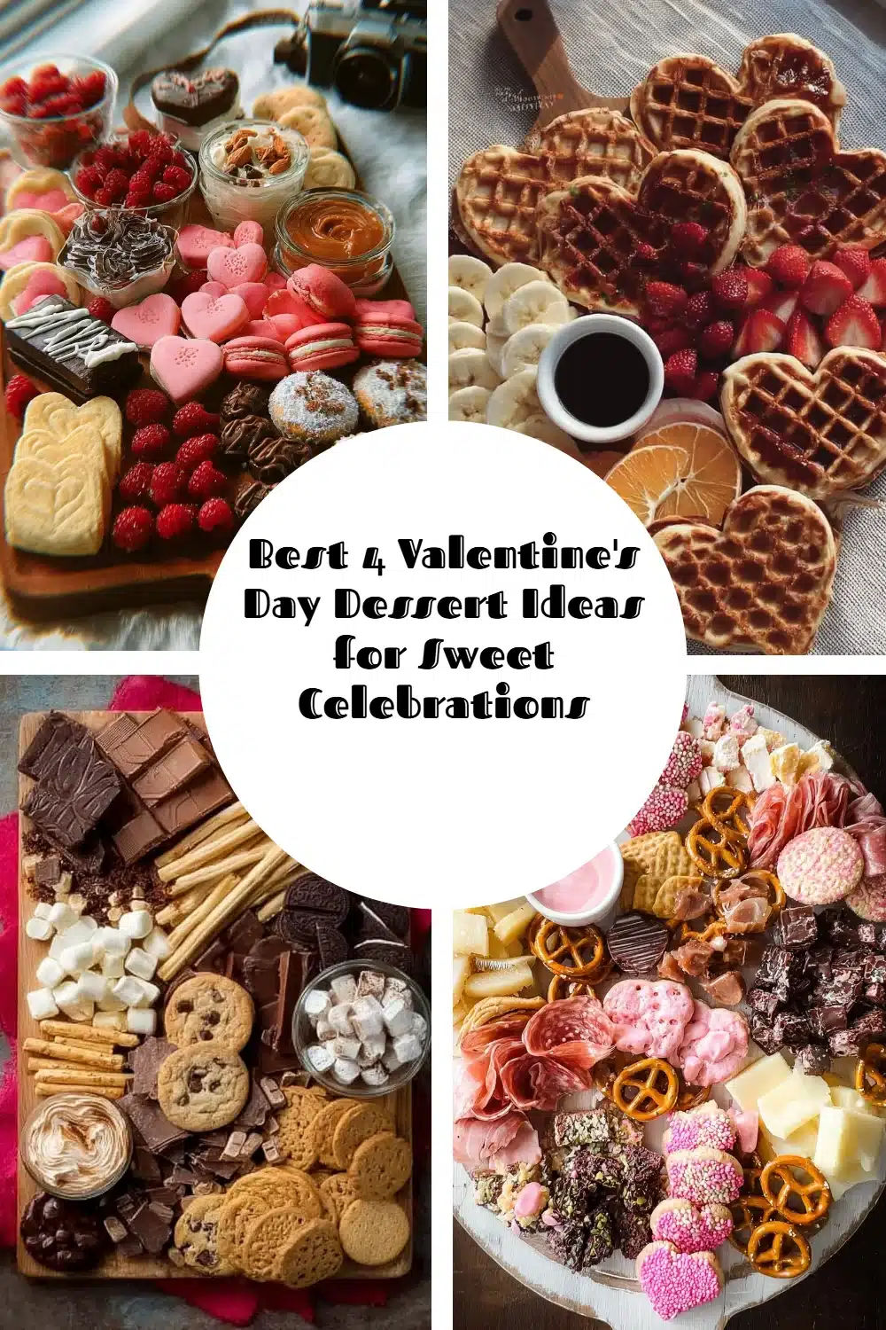Four romantic Valentine's Day dessert ideas for sweet celebrations.