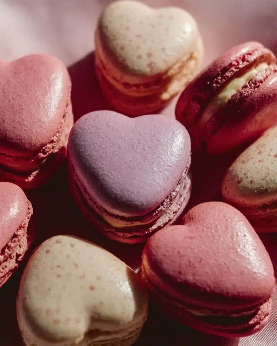 Heart-Shaped Macarons
