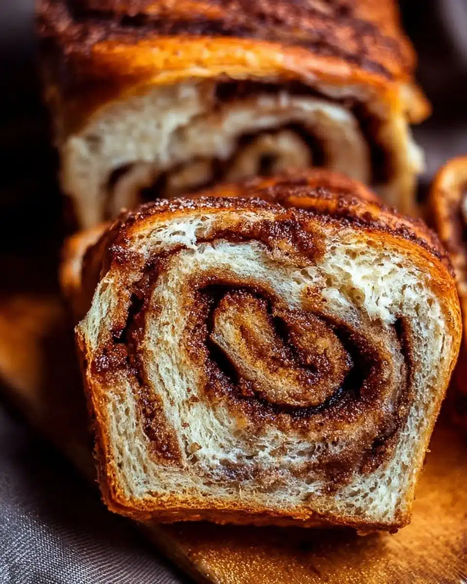 Homemade Cinnamon Swirl Bread fresh out of the oven