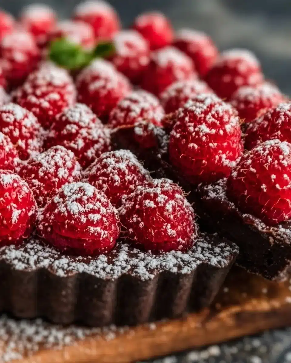 Easy Chocolate Raspberry Tart