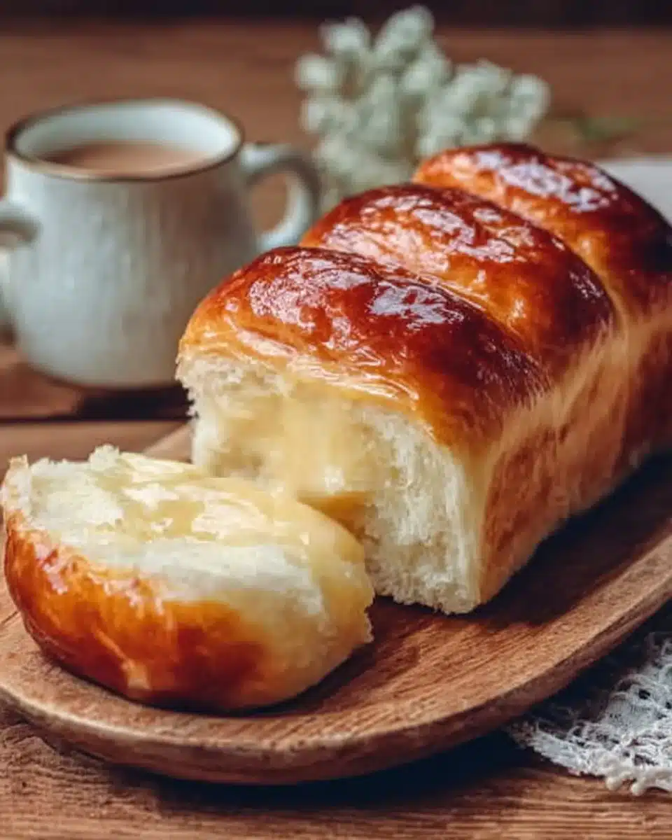 Sweetened condensed milk rolls on a white plate decorated with fresh fruit