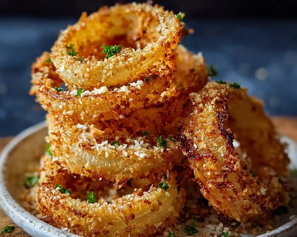 Baked Parmesan Onion Rings