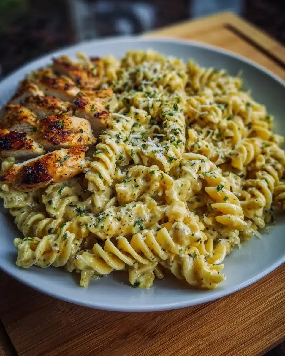 Creamy Garlic Parmesan Chicken Pasta
