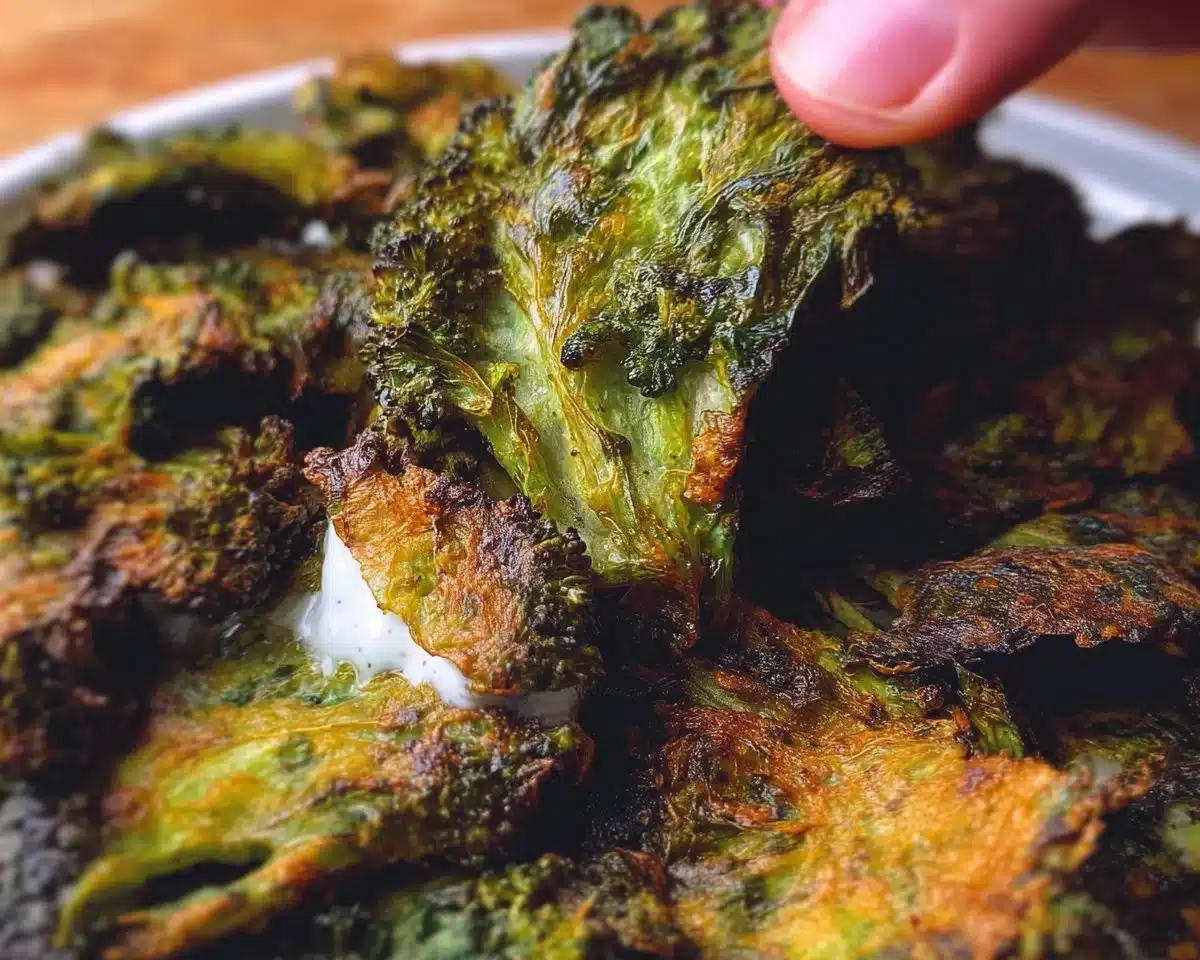 Crispy Smashed Broccoli Chips