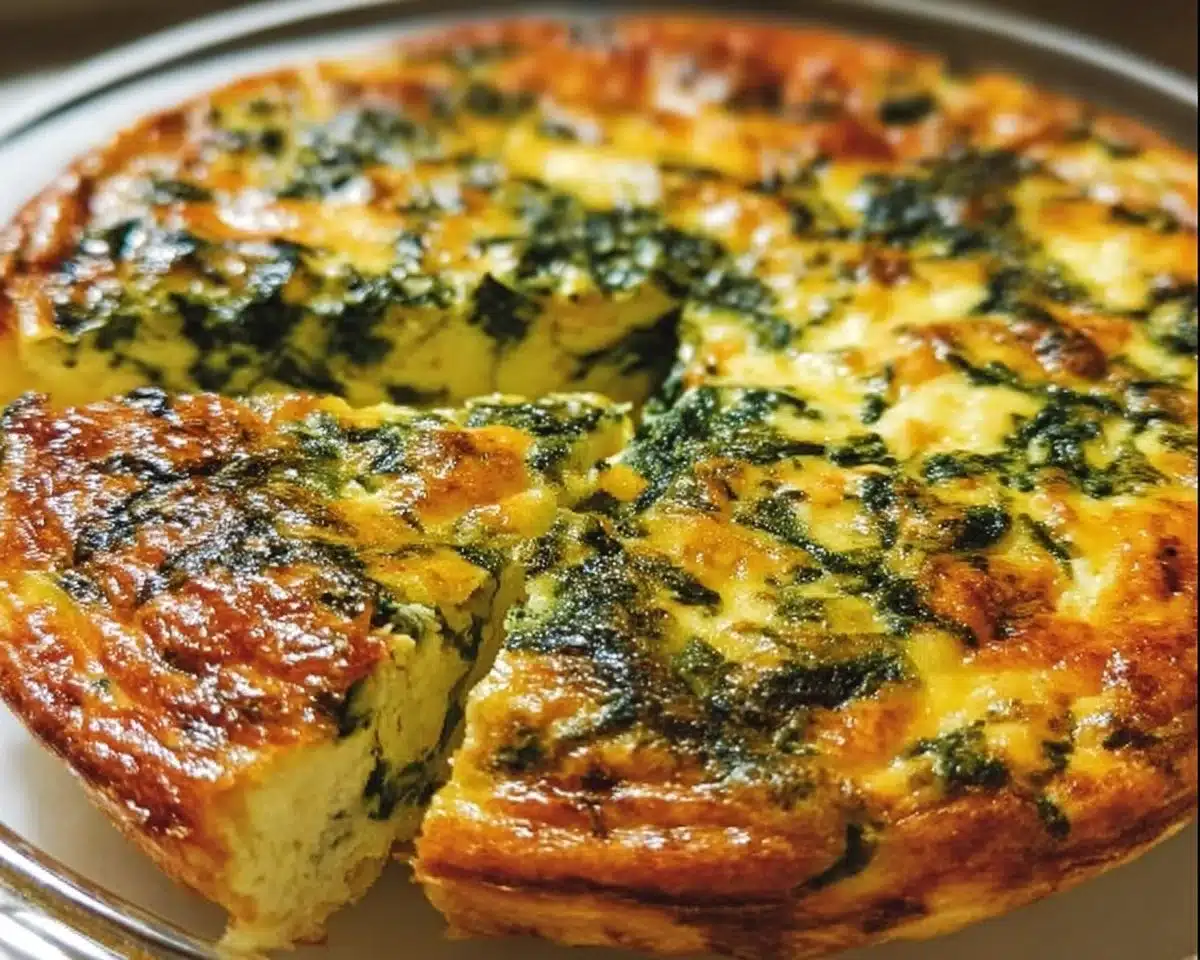 Crustless Spinach Quiche