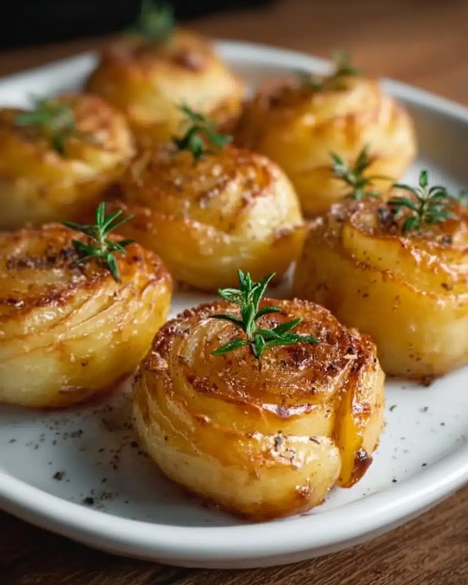 Elegant Duchess Potatoes topped with golden crust, perfect for dinner parties.
