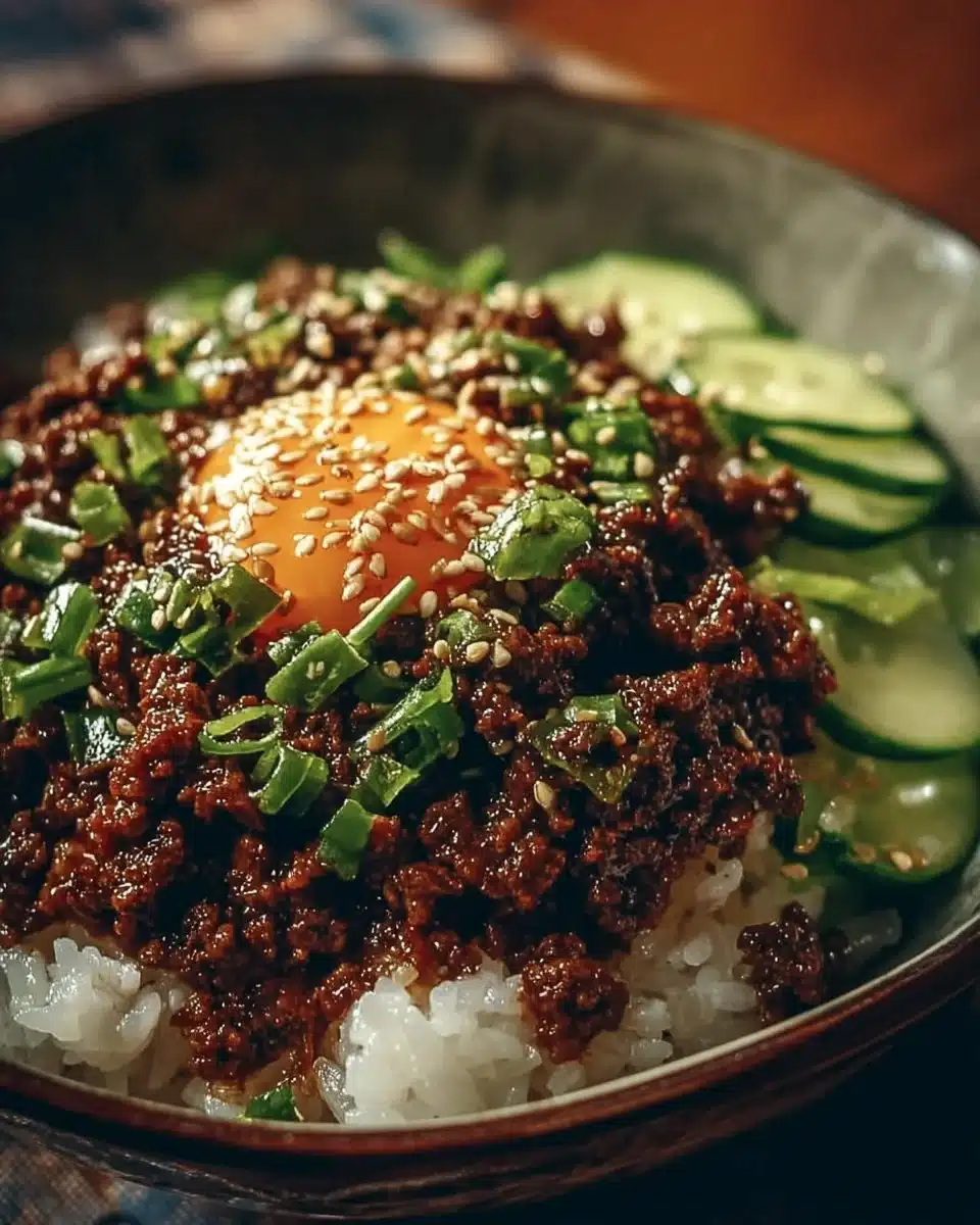 Korean Ground Beef Bowl