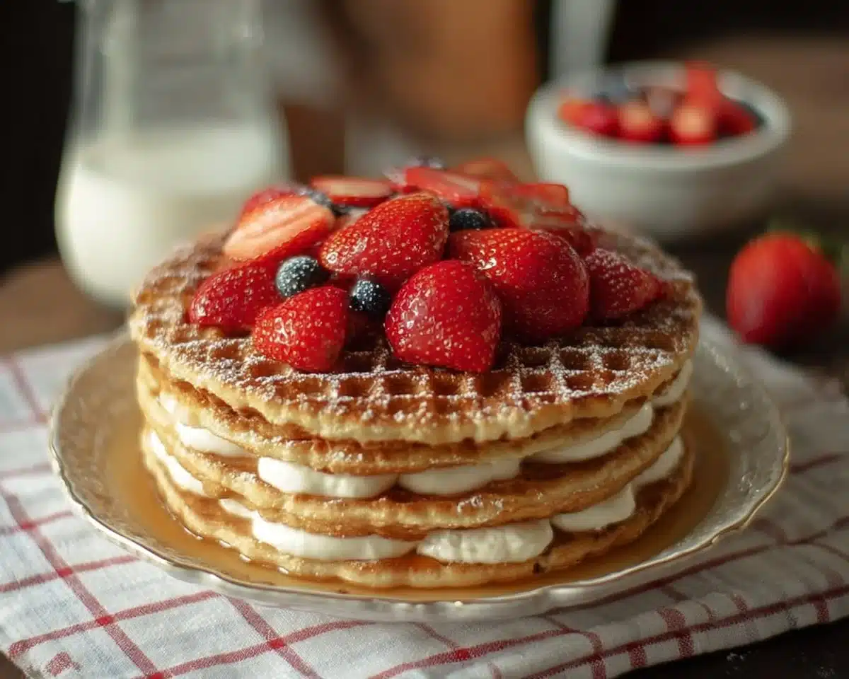 Delicious no bake wafer cake recipe by Sou's Kitchen