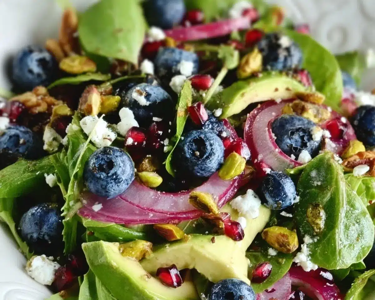 Blueberry Pistachio Spring Salad