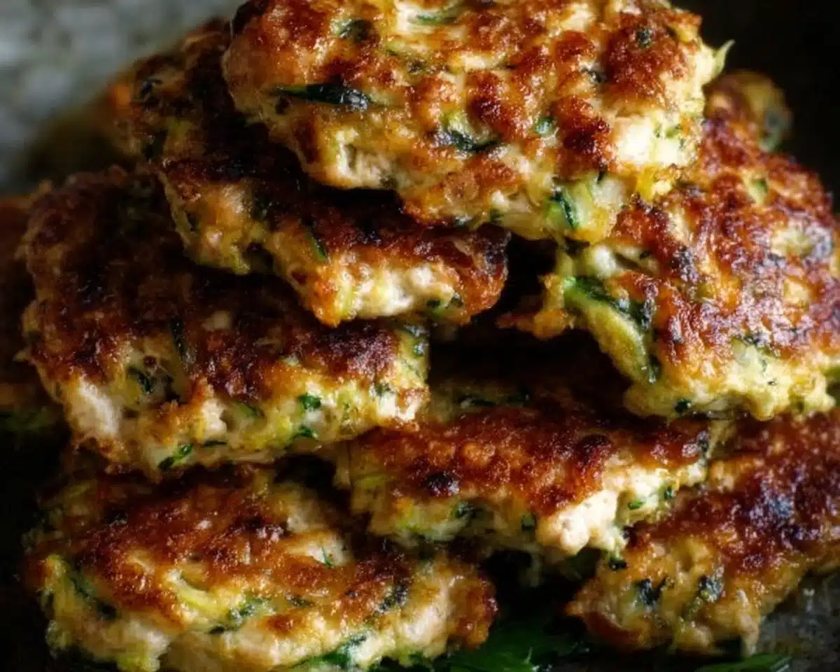 Chicken Paleo Zucchini Fritters