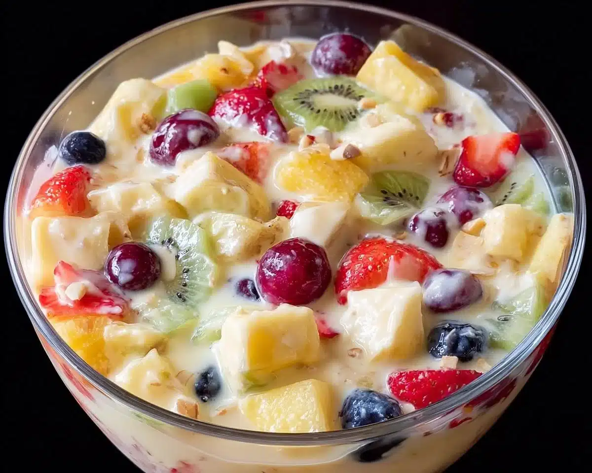 Fruit Salad with Condensed Milk