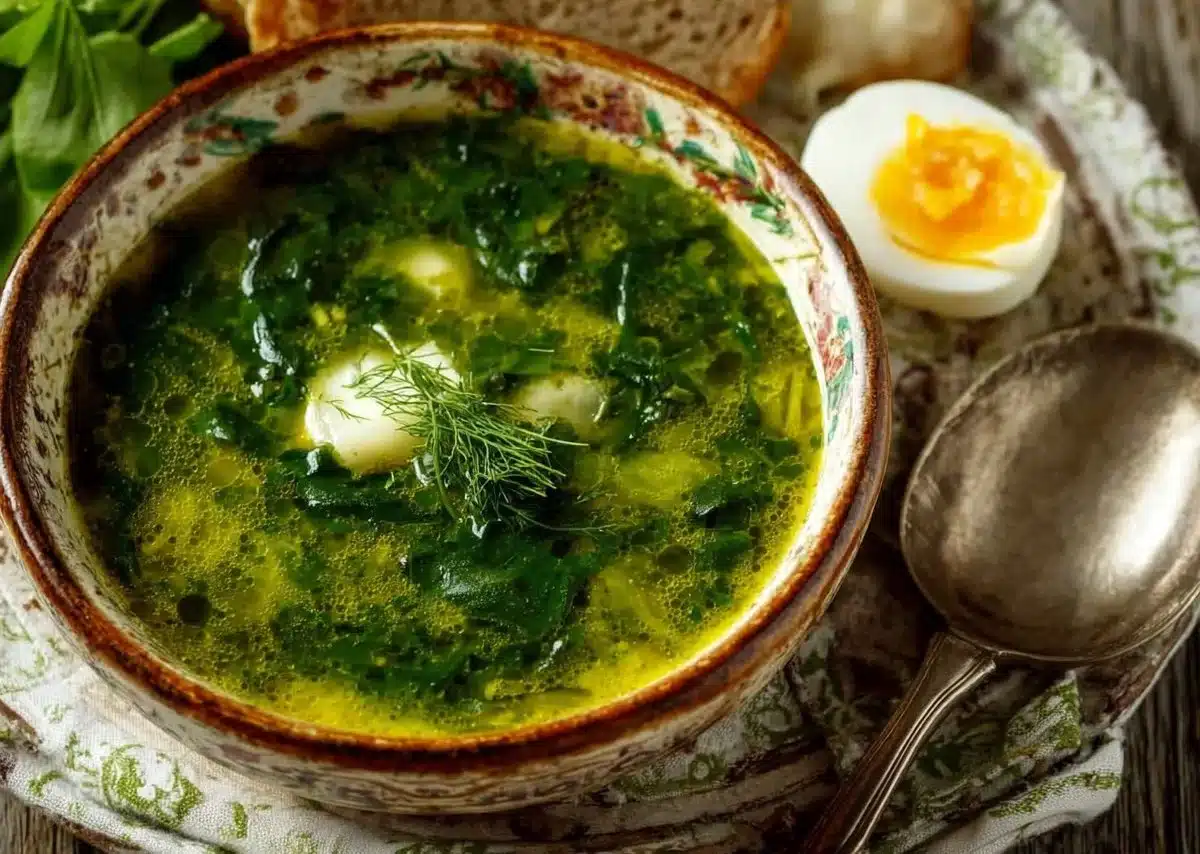 Green Borscht (Ukrainian Spinach Soup) – Lavender & Macarons | Recipes, Delicious Vegetables, Easy Soup Recipes