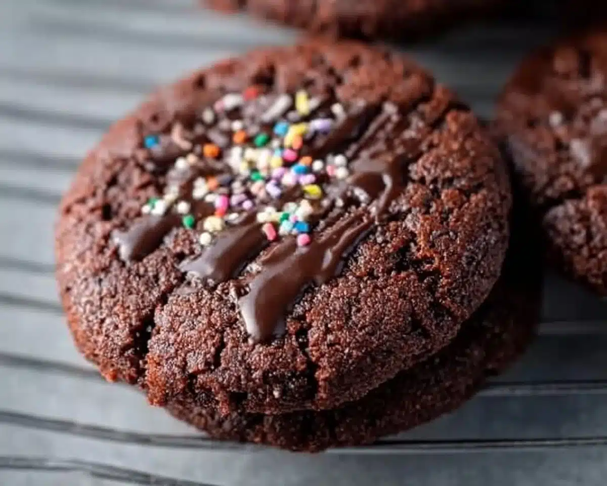 Delicious Keto Brownie Cookies on a plate, perfect for low-carb diets