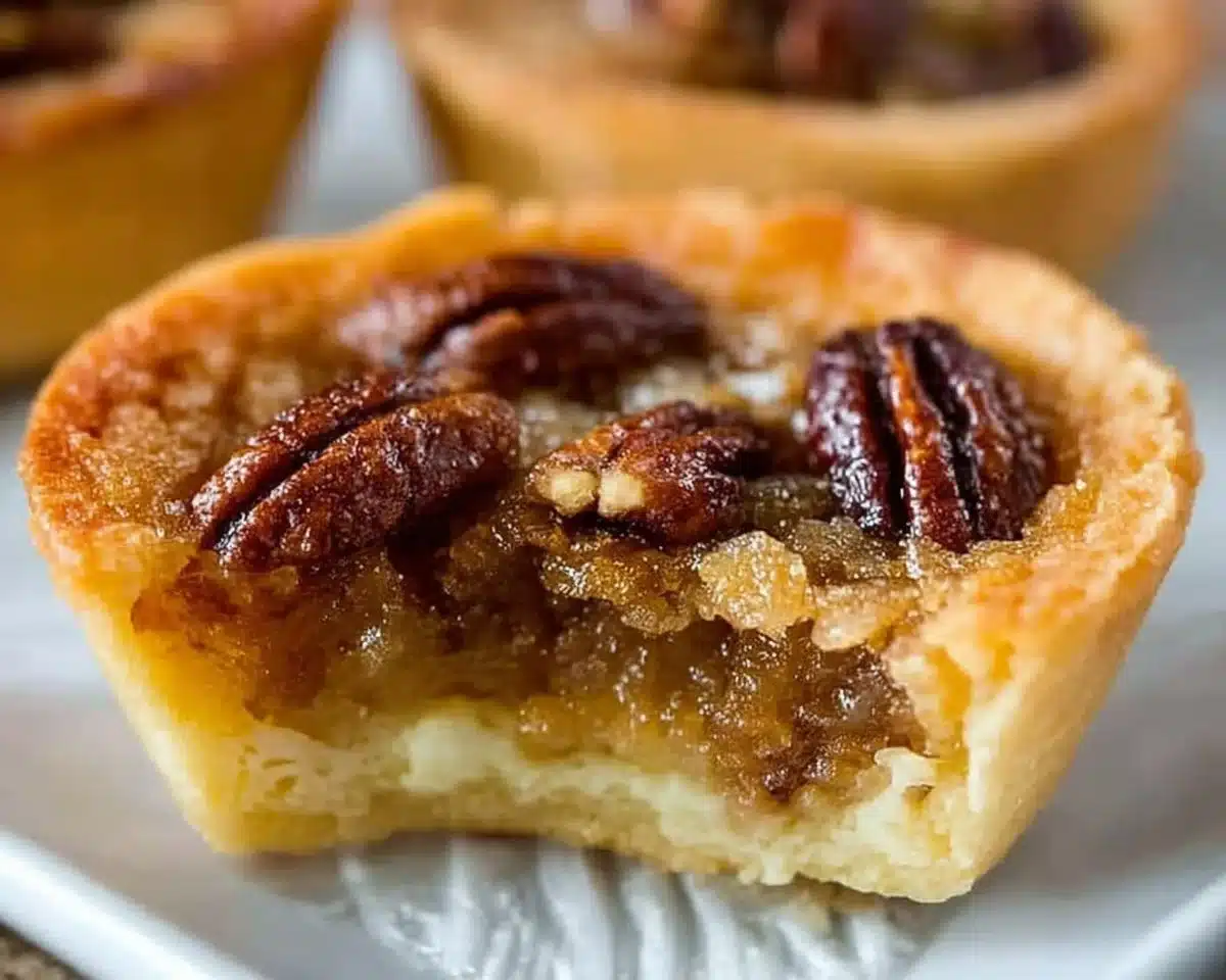 Delicious Keto Pecan Butter Tarts on a plate, showcasing low-carb dessert delight.