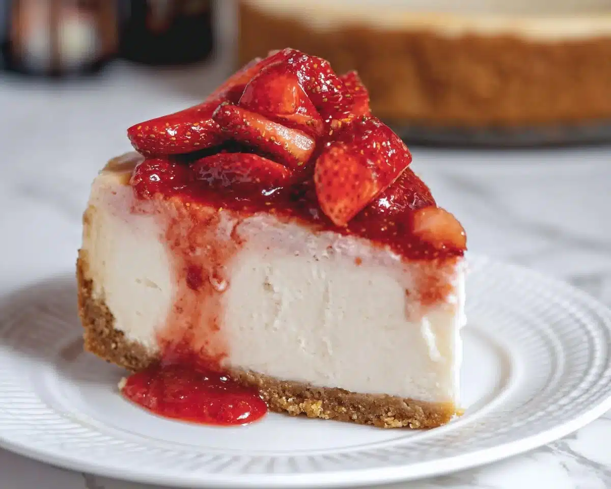 Keto Strawberry Cheesecake