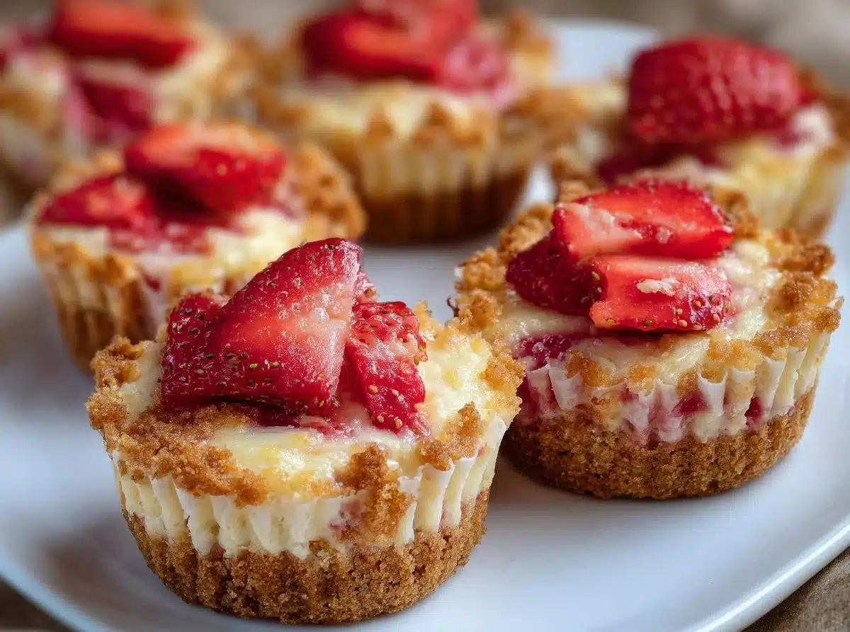 Keto Strawberry Cheesecake Muffins